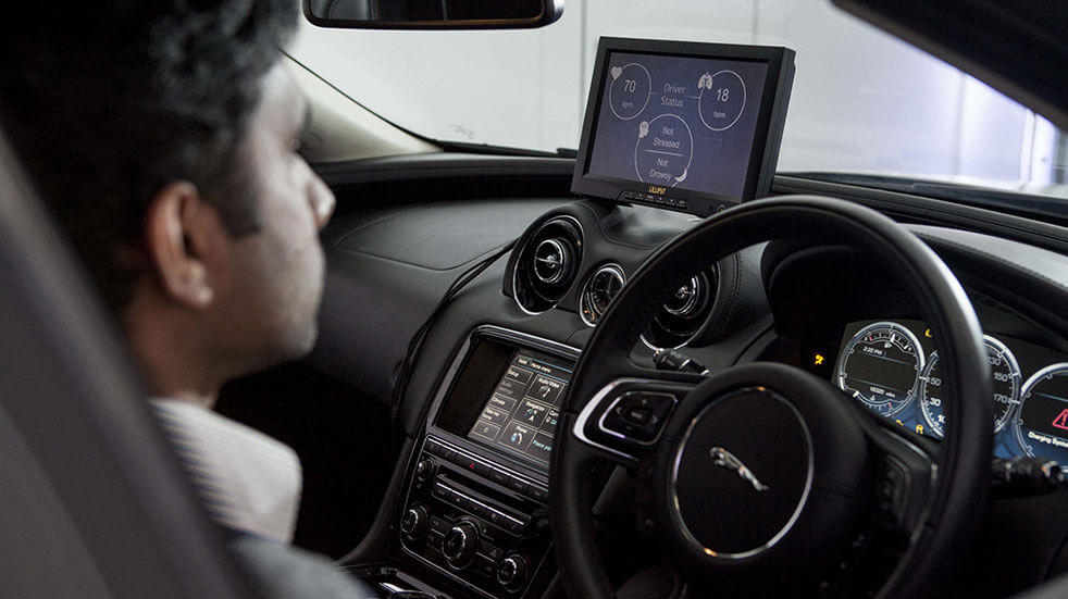 New car safety technology: Jaguar driver monitoring